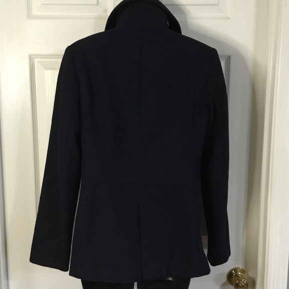 J. Crew black wool peacoat, size small. - Picture 5 of 12